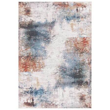Safavieh Contemporary Rectangle Phoenix Area Rug Ivory & Blue - 4 ft. -5 in. x 6 ft. -5 in. PHX281A-4